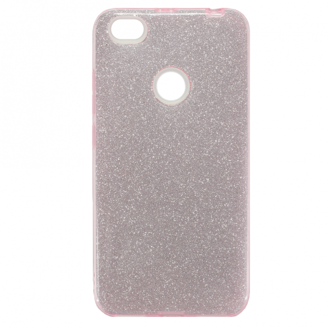 Чехол Silicone 3in1 Блёстки для Xiaomi Redmi Note 5a Prime Pink-1