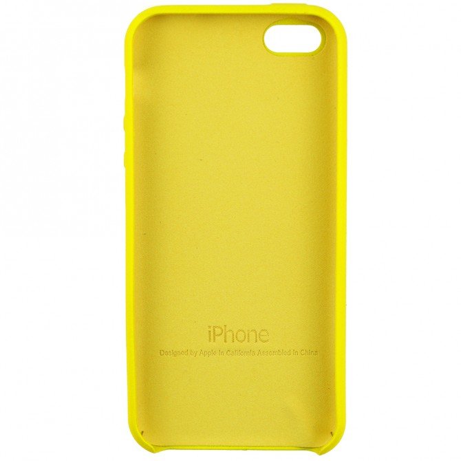 Чехол TPU case для iPhone 5/5s/SE Желтый-2
