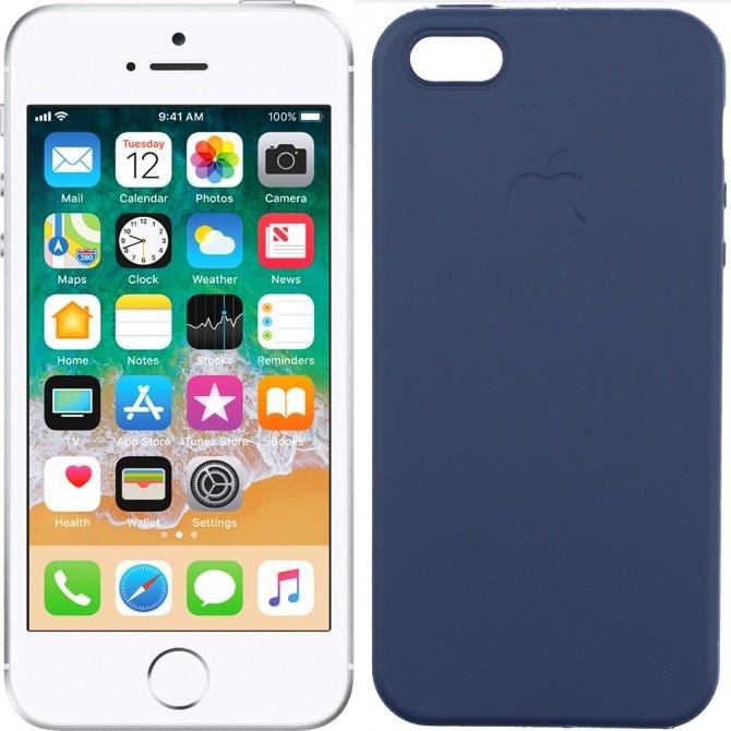 Чехол TPU case для iPhone 5/5s/SE Синий