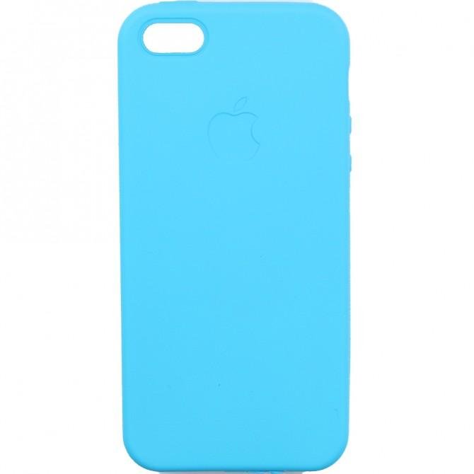 Чохол TPU case для iPhone 5/5s/SE Яскраво синій FULL-1
