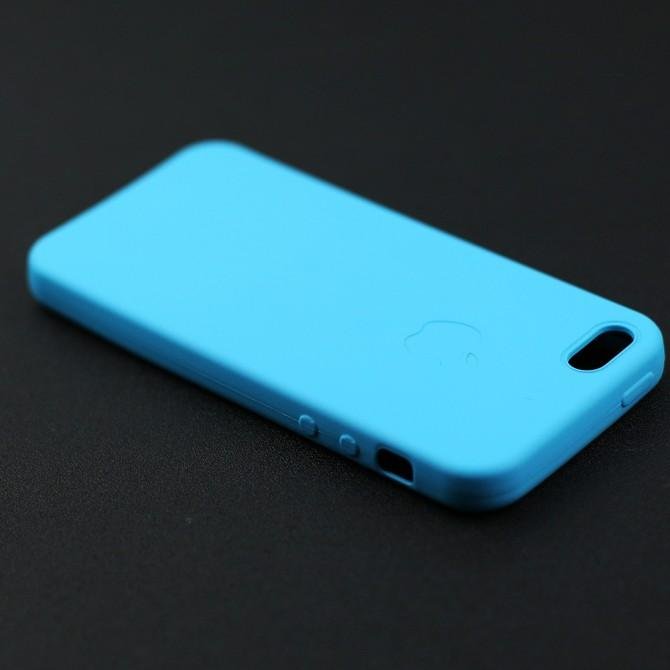 Чохол TPU case для iPhone 5/5s/SE Яскраво синій FULL-4