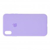 Оригинальный силиконовый чехол для iPhone Xr Светло Фиолетовый FULL Оригинальный силиконовый чехол для iPhone Xr Светло Фиолетовый FULL