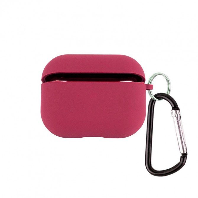 U-Like Silicone Protective Case For Airpods 4 Microfibre Marsala
