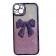 Накладка Glossy Bow для iPhone 14 Purple