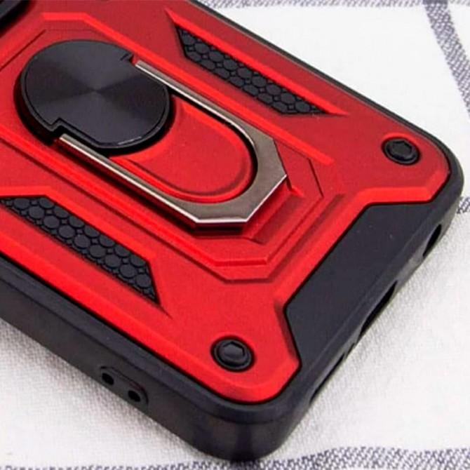 Чохол HONOR Hard Defence Series Xiaomi Redmi Note 9 Pro/Note 9s Red (with Camshield and magnet)-2