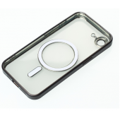Силіконовий чохол SHINING with MagSafe для iPhone 16e Чорний Силіконовий чохол SHINING with MagSafe для iPhone 16e Чорний