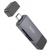 Кардридер Hoco HB45 Spirit 2in1 USB/Type-C 2.0 Grey Кардридер Hoco HB45 Spirit 2in1 USB/Type-C 2.0 Grey
