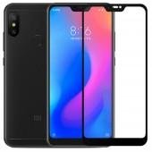 Захисне скло для XIAOMI Redmi 6 Pro/Mi A2 Lite (0.3 мм, 2.5D, з чорним Silk Screen покриттям)