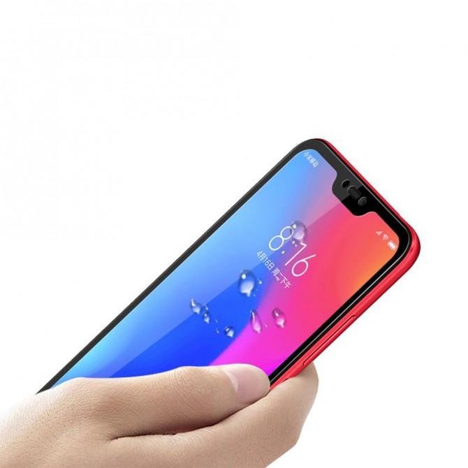 Захисне скло для XIAOMI Redmi 6 Pro/Mi A2 Lite (0.3 мм, 2.5D, з чорним Silk Screen покриттям)-3