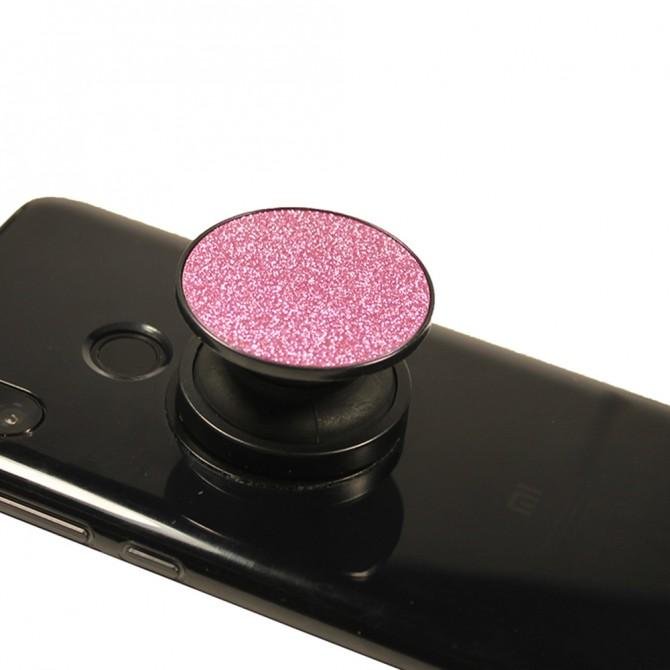 Тримач Pop Socket Shine Рожевий-1