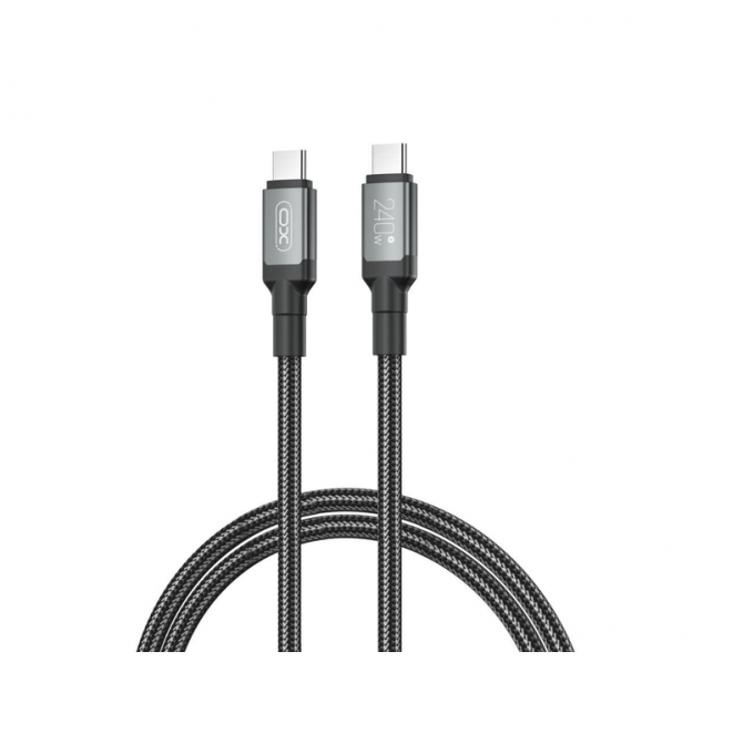 Кабель XO NBQ264A PD Type-C to Type-C 240W 1m Black