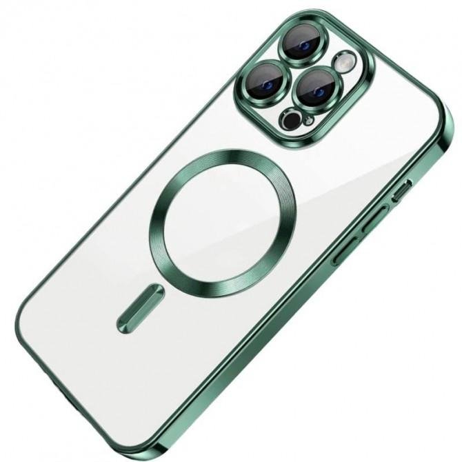 Силиконовый чехол SHINING with MagSafe для iPhone 14 Pro Max Зеленый-1