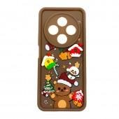 Чехол TPU Christmas Toys для Xiaomi Redmi 14C / Poco C75 (Brown)
