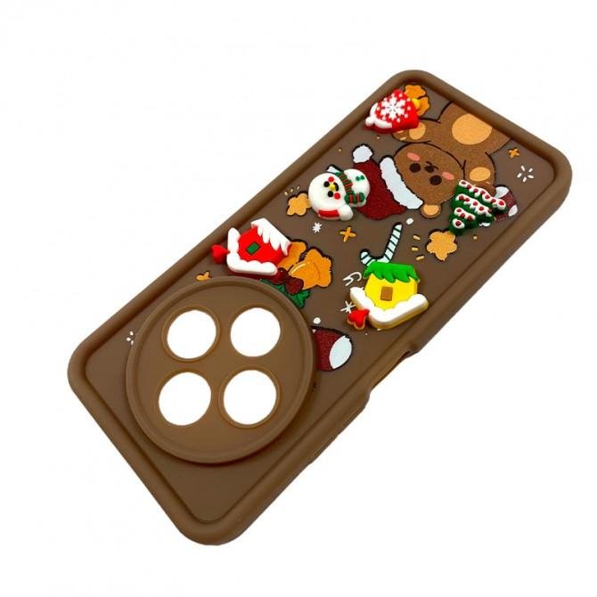 Чехол TPU Christmas Toys для Xiaomi Redmi 14C / Poco C75 (Brown)-2