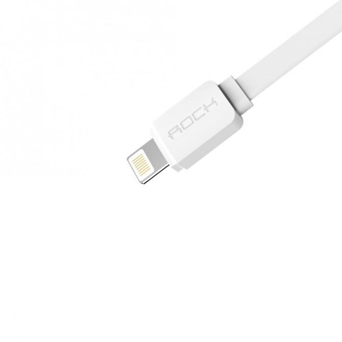 Кабель Rock Lightning Flat Data 1m White-2