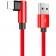 Кабель Rock L-shape Lightning Metal 1,2м Красный (RCB0600)