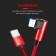 Кабель Rock L-shape Lightning Metal 1,2м Красный (RCB0600)