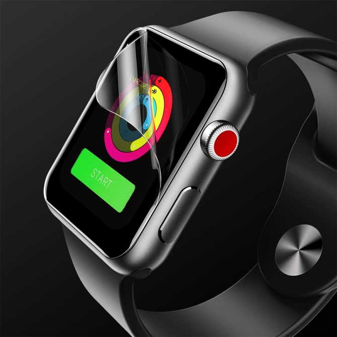 Захисне скло для iWatch 44mm Rock Hydrogel Screen Protector Прозоре (2 шт)-2