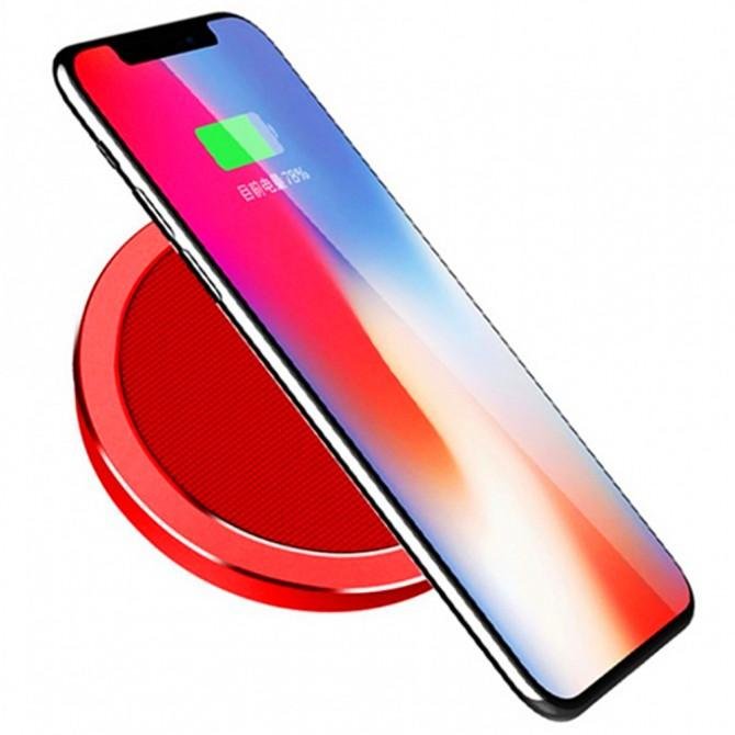 Беспроводное зарядное устройство ROCK W4 Quick Wireless charger DT-518Q Красный (input Type-C)-2