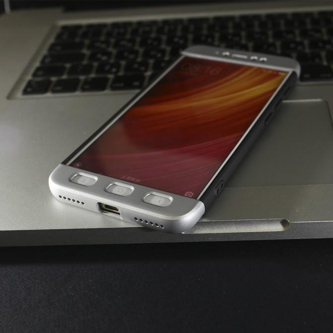 Пластикова накладка LikGus 360 градусів для Xiaomi Redmi Note 5A Prime / Redmi Y1 (Чорний / Срібний)-3