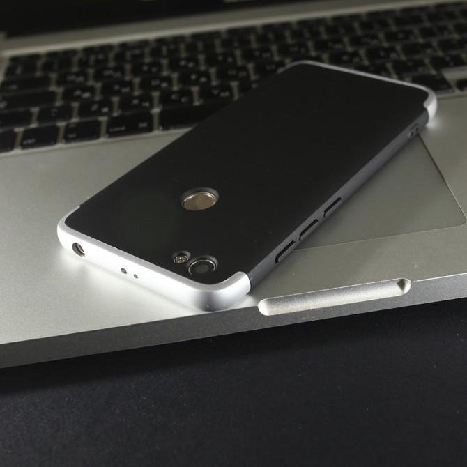 Пластикова накладка LikGus 360 градусів для Xiaomi Redmi Note 5A Prime / Redmi Y1 (Чорний / Срібний)-4