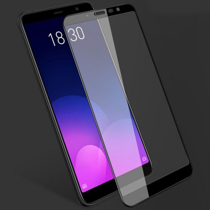 Защитное стекло для MEIZU M6T (0.3 мм, 2.5D, с чёрным Silk Screen покрытием)-1