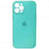 Оригінальний силіконовий чохол для iPhone 12 Pro Max Морський Синій FULL (with camera protection)