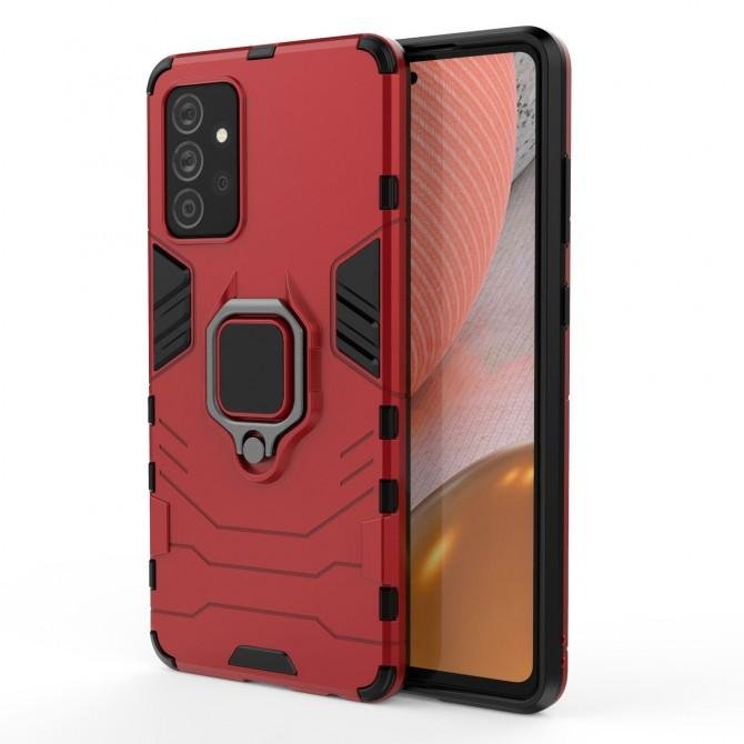 Чехол HONOR Hard Defence Series Samsung A525 Galaxy A52 Red (with magnet)