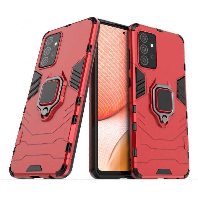 Чехол HONOR Hard Defence Series Samsung A525 Galaxy A52 Red (with magnet)-1