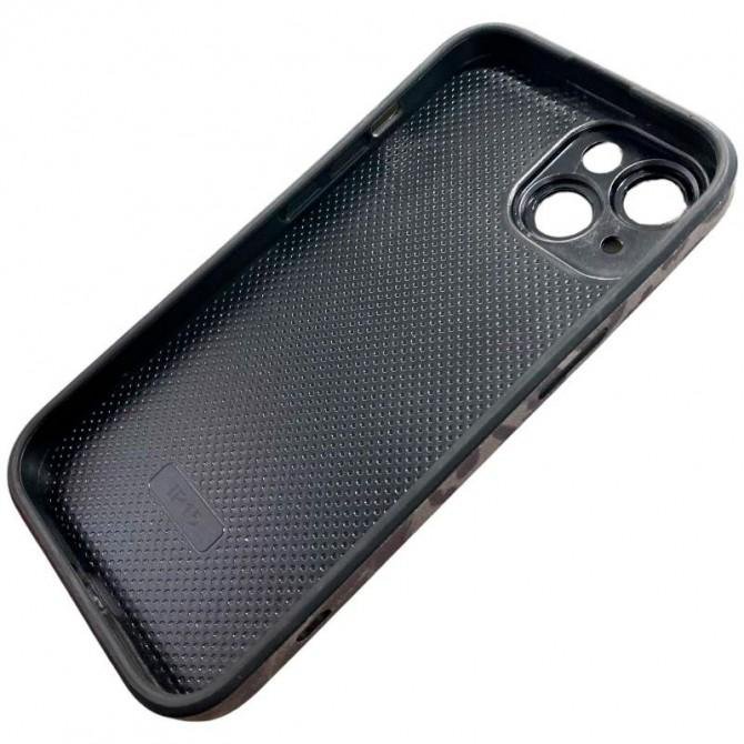 Чохол-накладка шкіряний Leopard Print для iPhone 15 Black-3