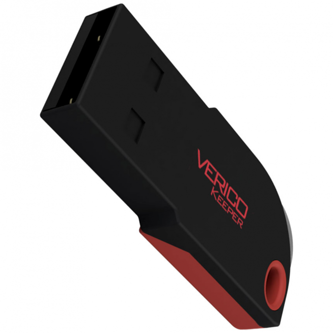 Флеш пам'ять Verico USB 32Gb Keeper Чорний+Червоний-2