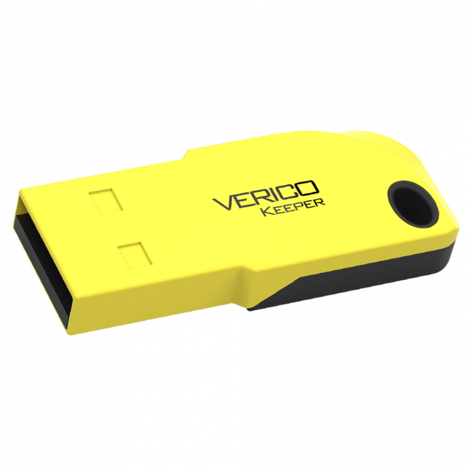 Флеш пам'ять Verico USB 64Gb Keeper Жовтий+Чорний-1