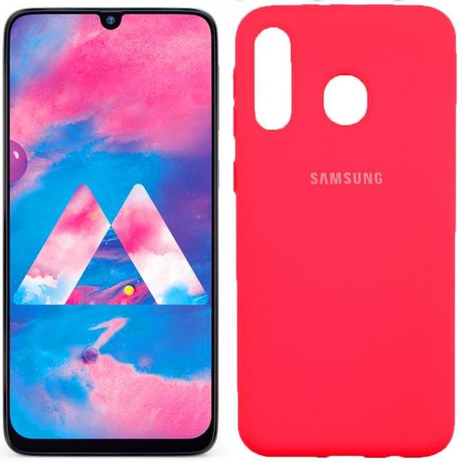 Чехол Soft Case для Samsung M305 Galaxy M30 Ярко малиновый FULL