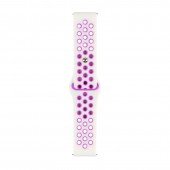 Ремінець універсальний 20mm N Sport для Samsung/Amazfit/Huawei White/Purple Ремінець універсальний 20mm N Sport для Samsung/Amazfit/Huawei White/Purple