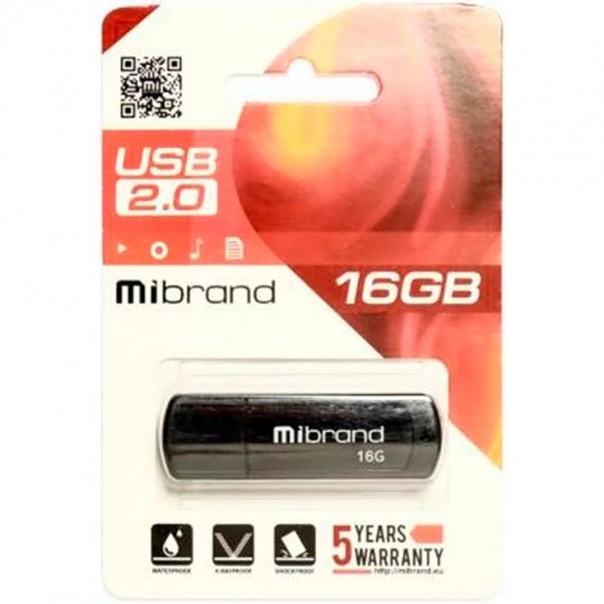 Флеш накопитель Mibrand USB 2.0 16Gb Grizzly Черный-1