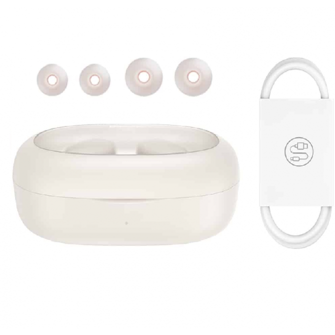 Навушники Bluetooth Headset Baseus Bowie WM03 TWS Creamy White-3