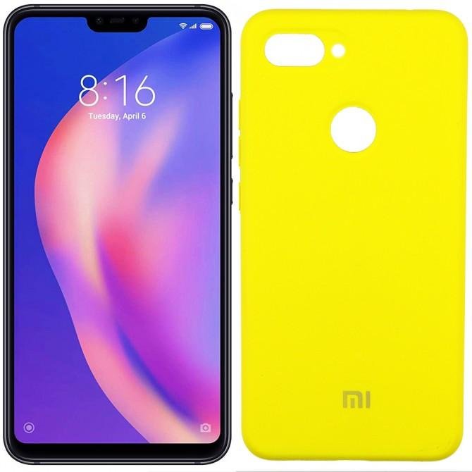 Чохол Soft Case для Xiaomi Mi8 Lite Жовтий FULL