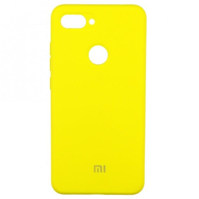 Чохол Soft Case для Xiaomi Mi8 Lite Жовтий FULL-1