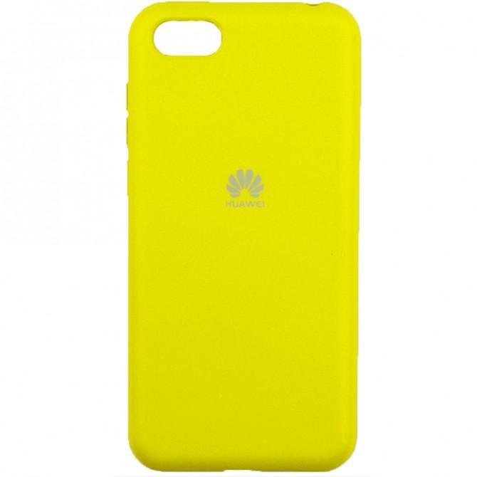 Чехол Soft Case для Huawei Y5 2018 Ярко жёлтый FULL-1