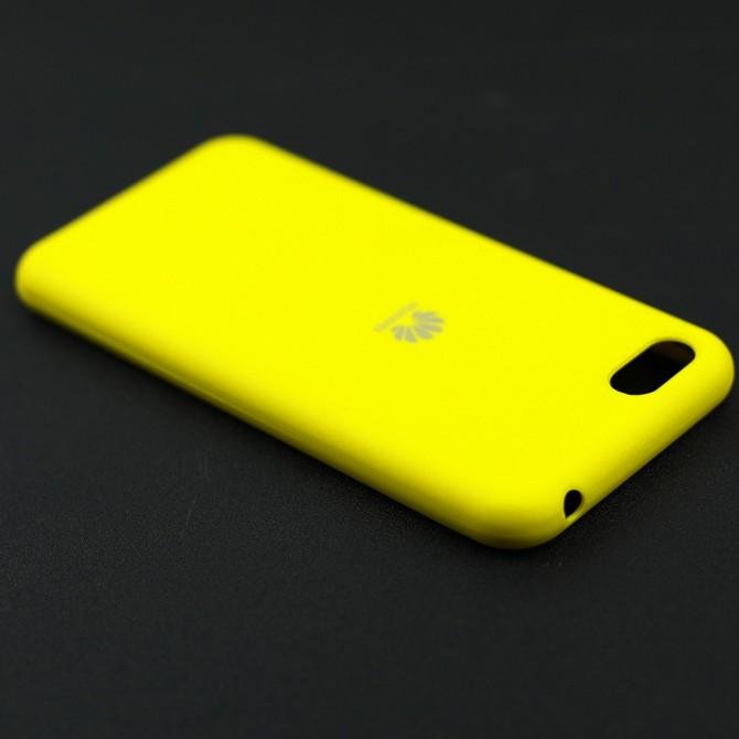 Чехол Soft Case для Huawei Y5 2018 Ярко жёлтый FULL-4