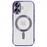 Чехол Wave Metyal Shining with MagSafe для iPhone 17 Фиолетовый
