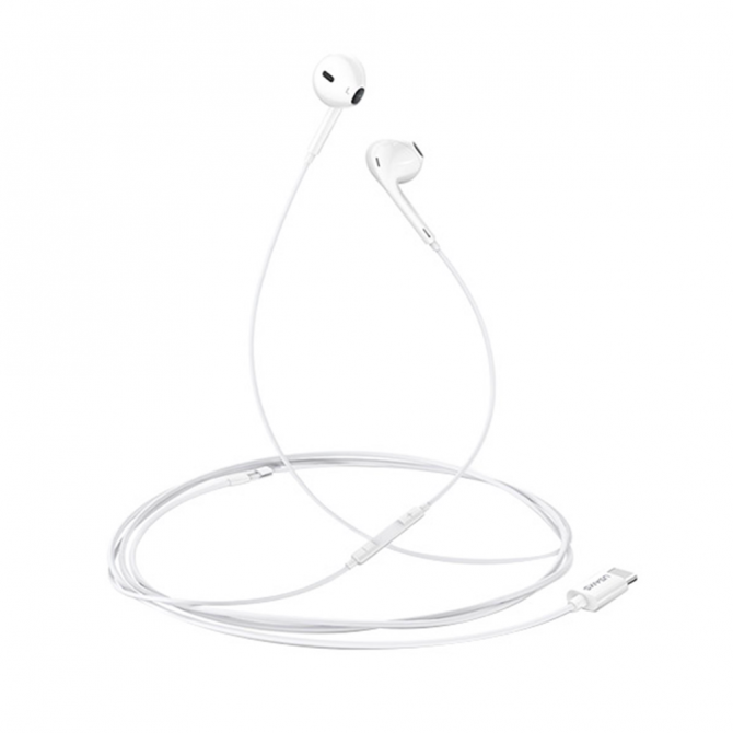 Наушники Usams EP-34 Type-C Earphone White 1m (HSEP3401)-1