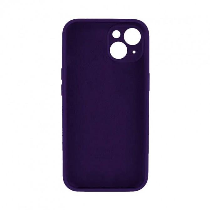 Cиликоновый чехол для iPhone 14 Berry Purple FULL-1