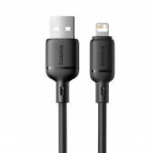 Кабель USB Baseus Silky Series Lightning 2.4A  (P1037770) Cluster Black 1m