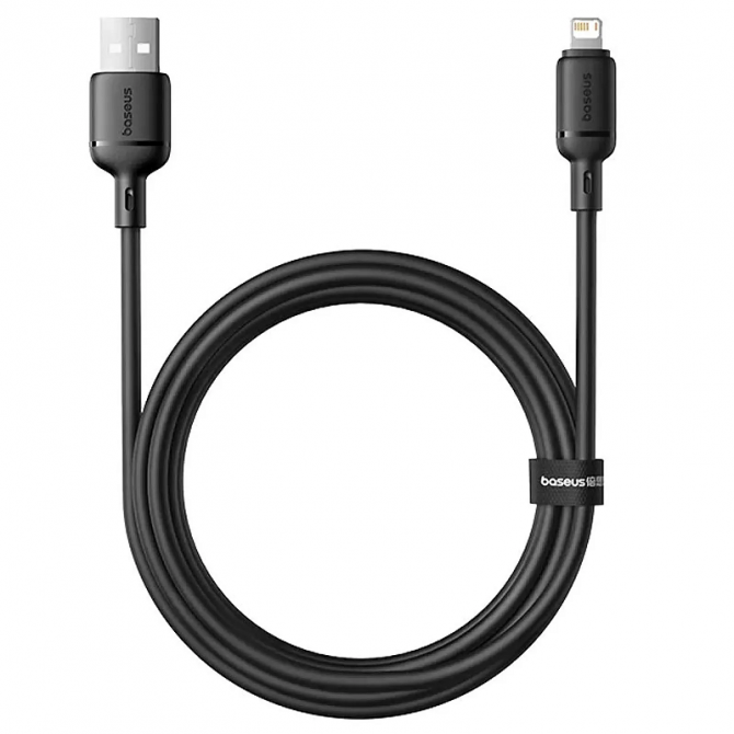 Кабель USB Baseus Silky Series Lightning 2.4A (P1037770) Cluster Black 1m-1
