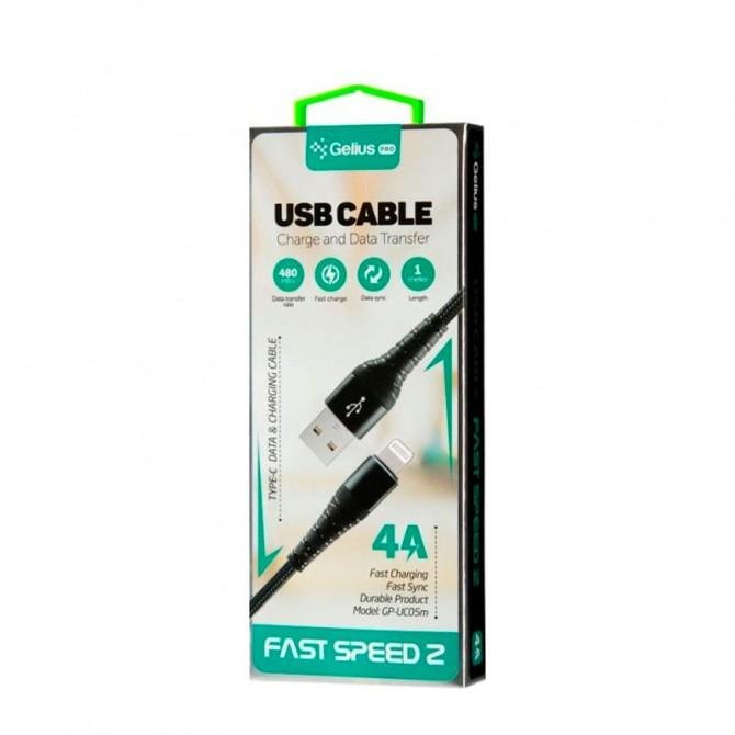 Кабель Gelius Pro Fast Speed 2 GP-UC05i Lightning Black (12 мес)-1