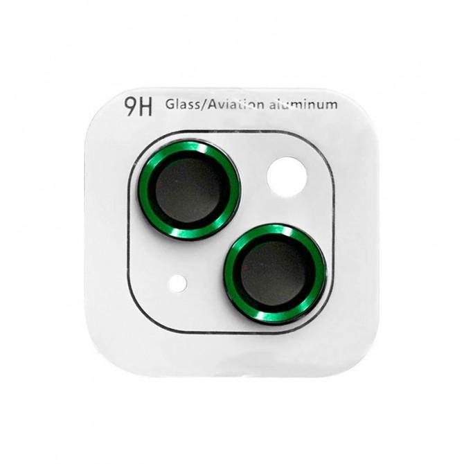 Захисне скло на камеру Metal Classic (в упак.) для iPhone 15 (6,1")/ 15 Plus (6.7") Зелений