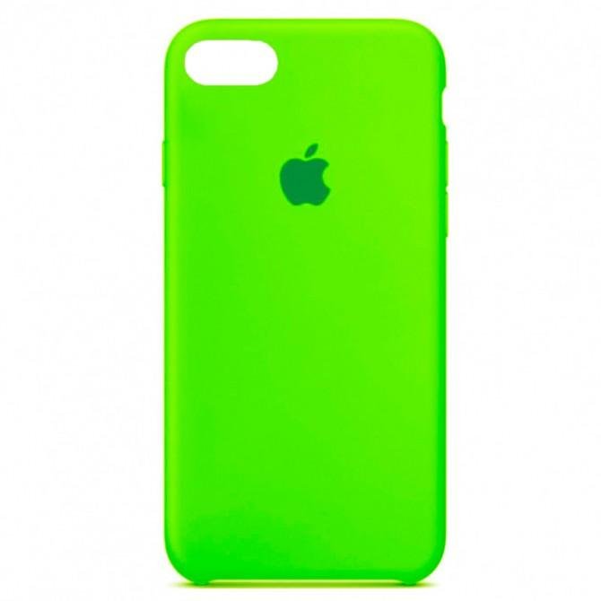 Оригінальний силіконовий чохол для iPhone 7/8 Plus Неоново Зелений FULL