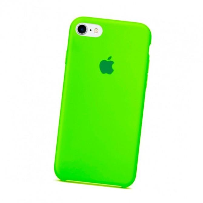 Оригінальний силіконовий чохол для iPhone 7/8 Plus Неоново Зелений FULL-2