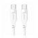 Кабель Usams US-SJ567 Type-C To Type-C PD 100W Data Cable Lithe Series 1.2m White